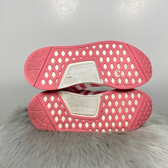 Adidas NMD R1 Hazy Rose Glow Blue Women Running Shoes - Picture 7 of 8